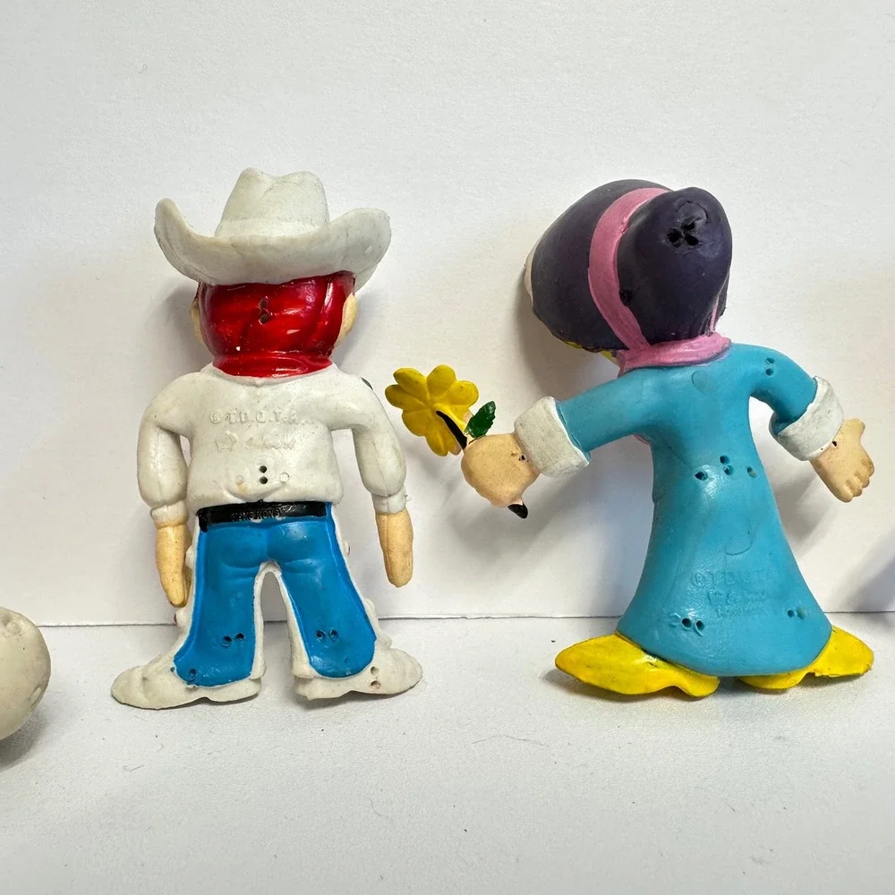 TDQTA Imperial Bendy Figures Set 5pc Hong Kong Western Cowboy Multicolor‎ Fair